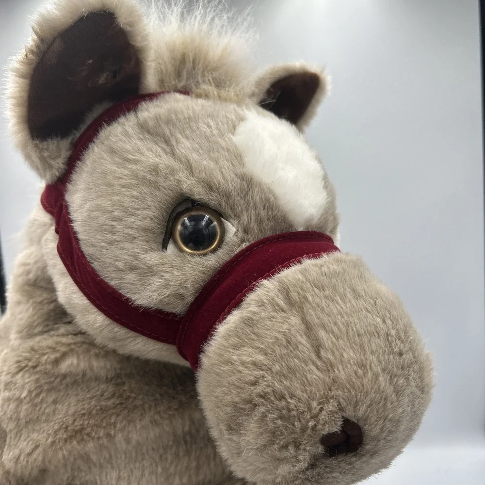 Huggapuffs Horse Shaun Vintage 90's Plush Western Farm Equestrian Stuffed Animal
